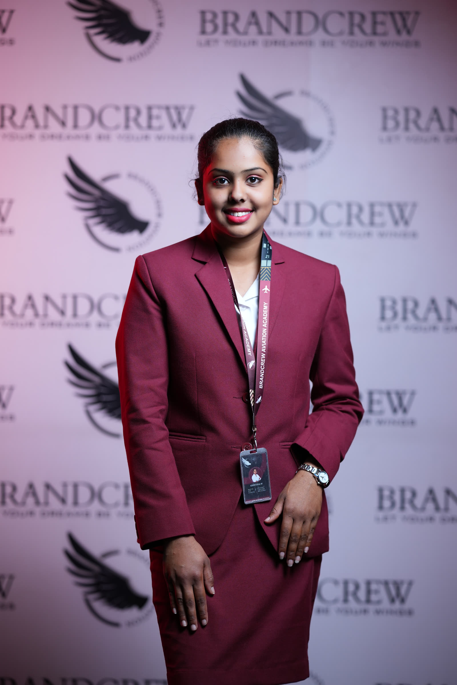 Brandcrew students during a professional shoot on the airfield