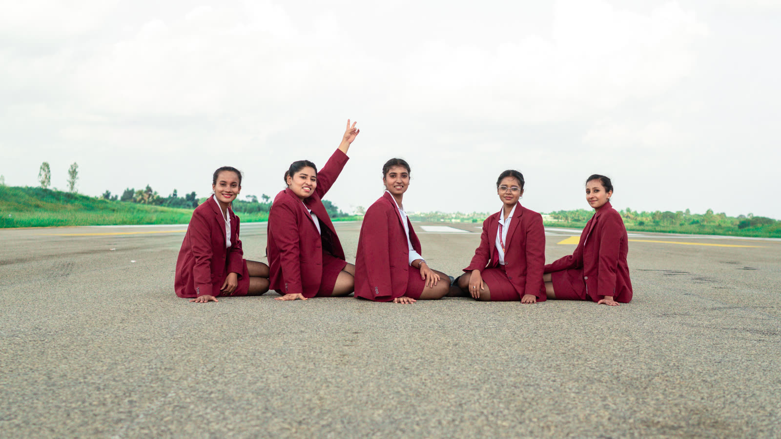 Brandcrew Aviation Academy students during training