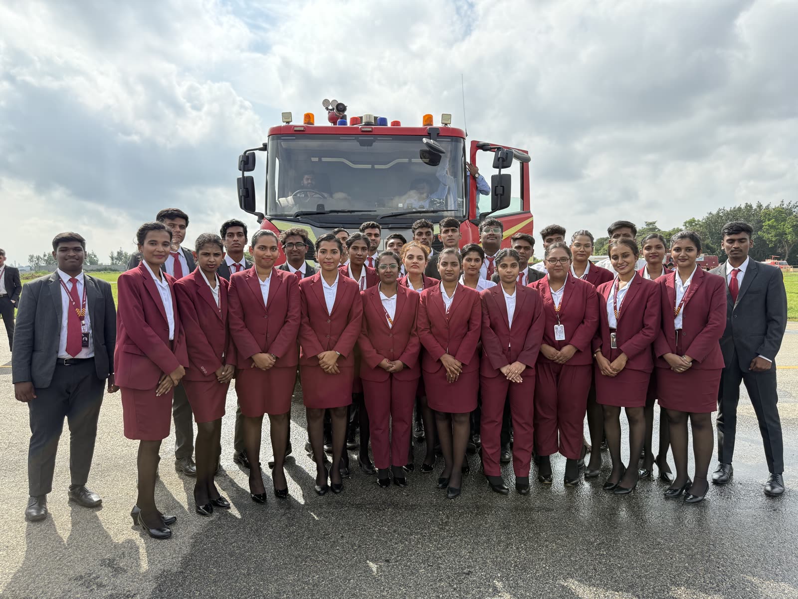 Brandcrew Aviation Academy students during training