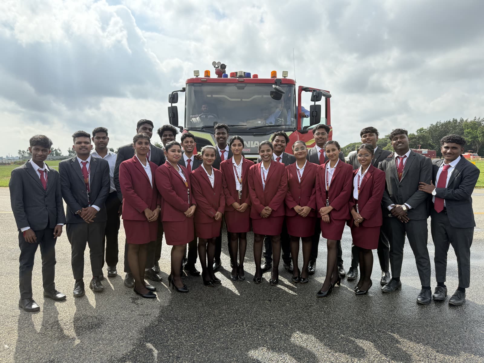 Brandcrew Aviation Academy students during training