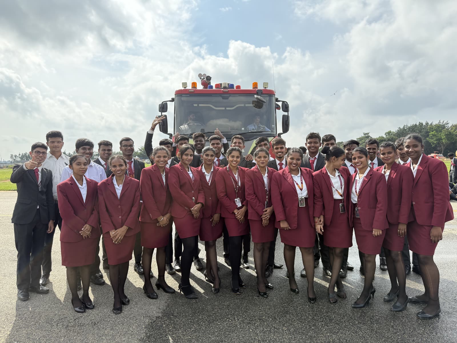 Brandcrew Aviation Academy students during training