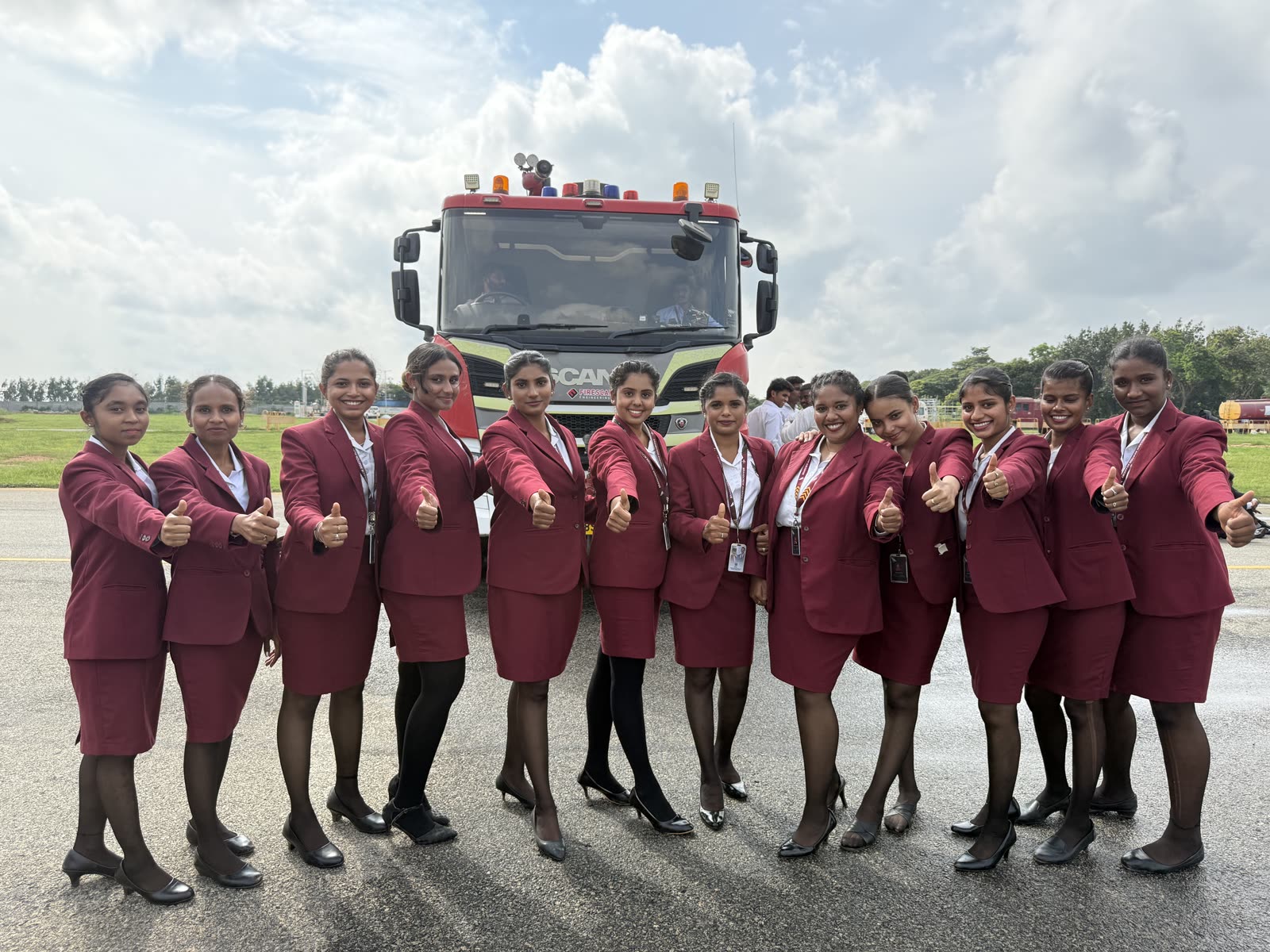 Brandcrew Aviation Academy students during training