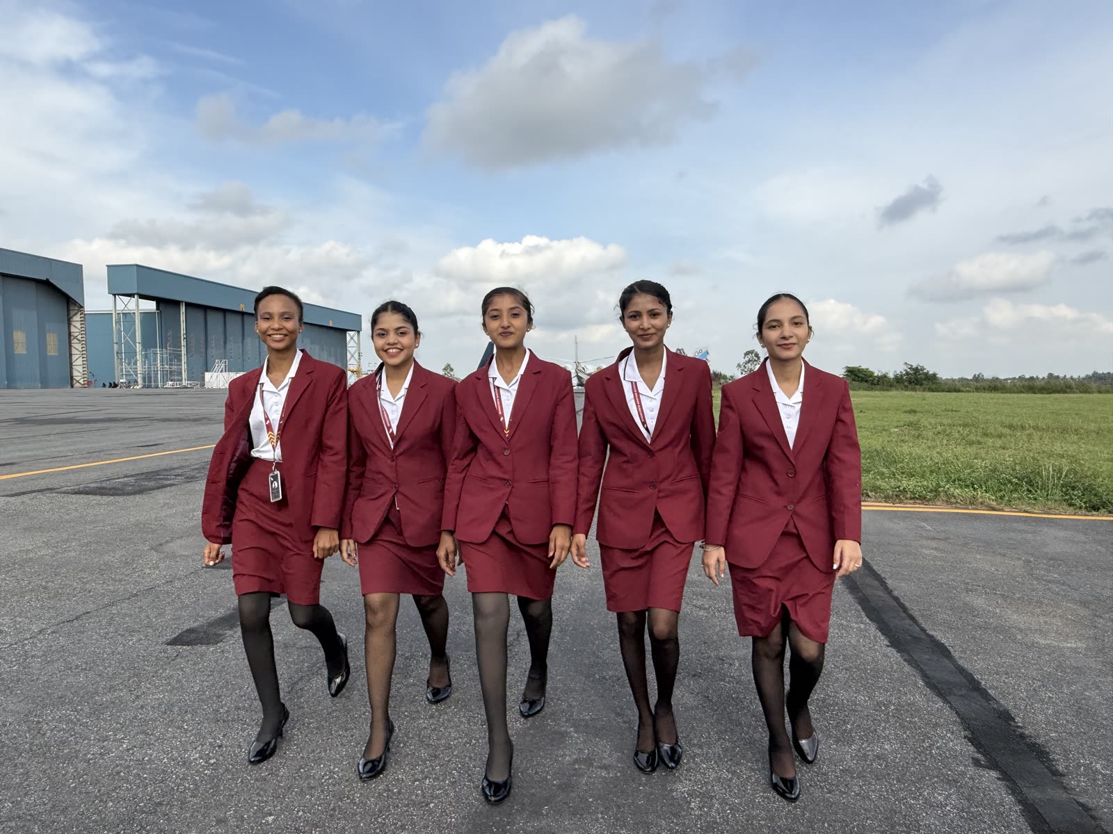 Brandcrew Aviation Academy students during training