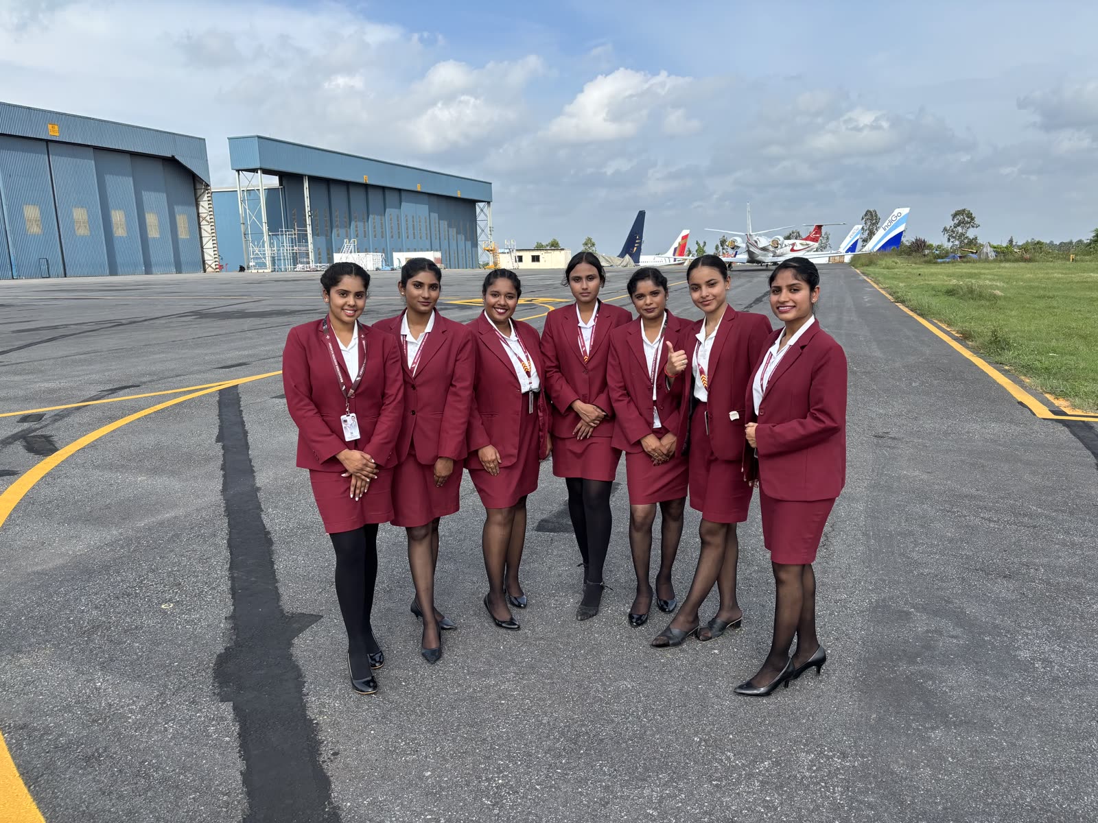 Brandcrew Aviation Academy students during training