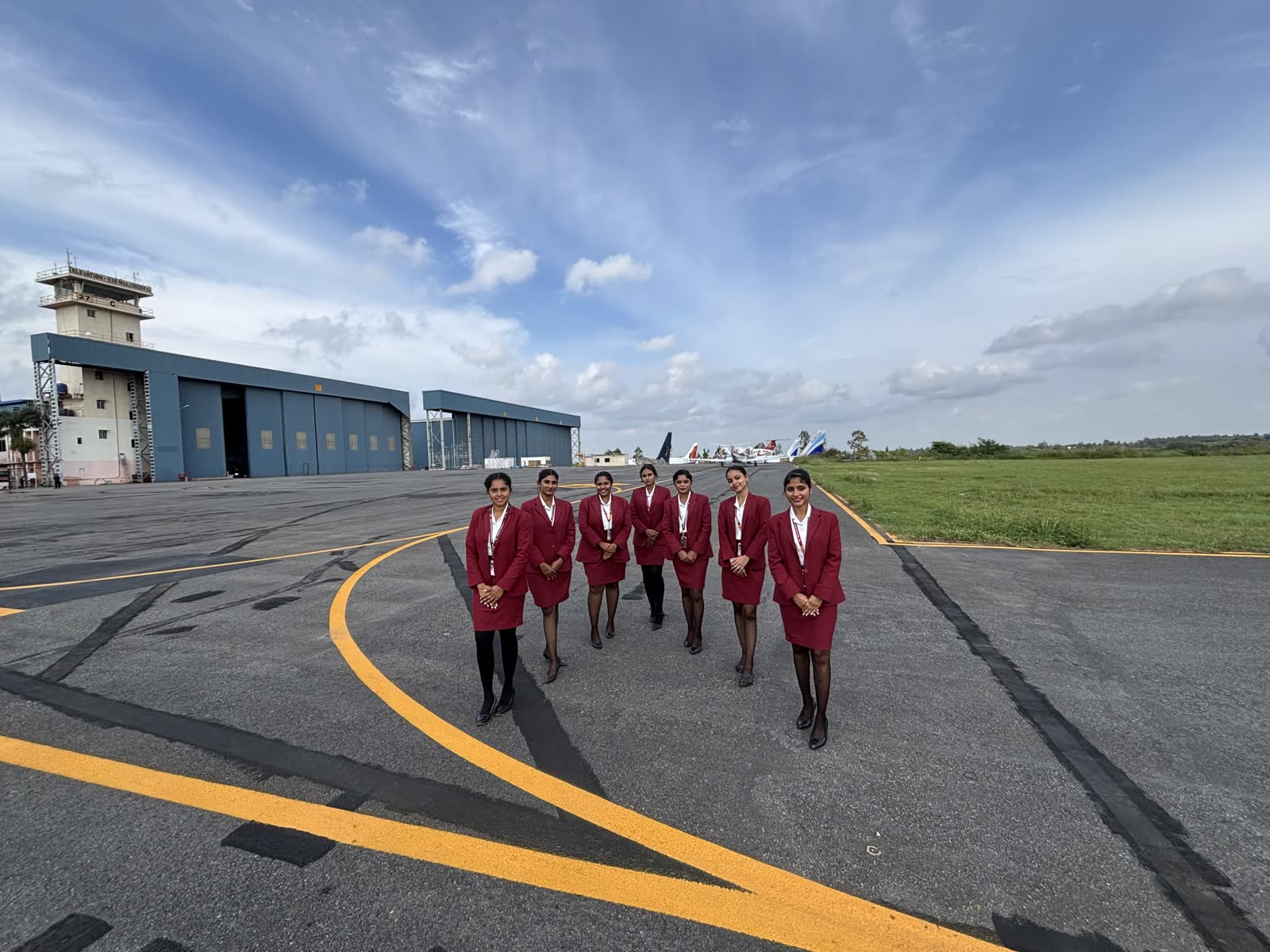 Brandcrew Aviation Academy students during training
