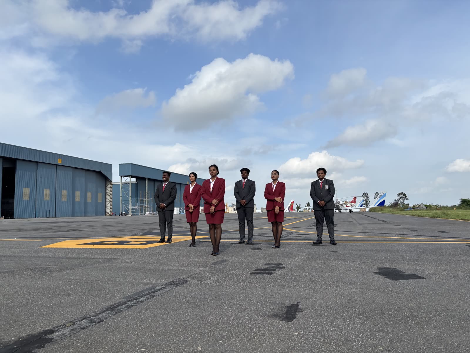 Brandcrew Aviation Academy students during training