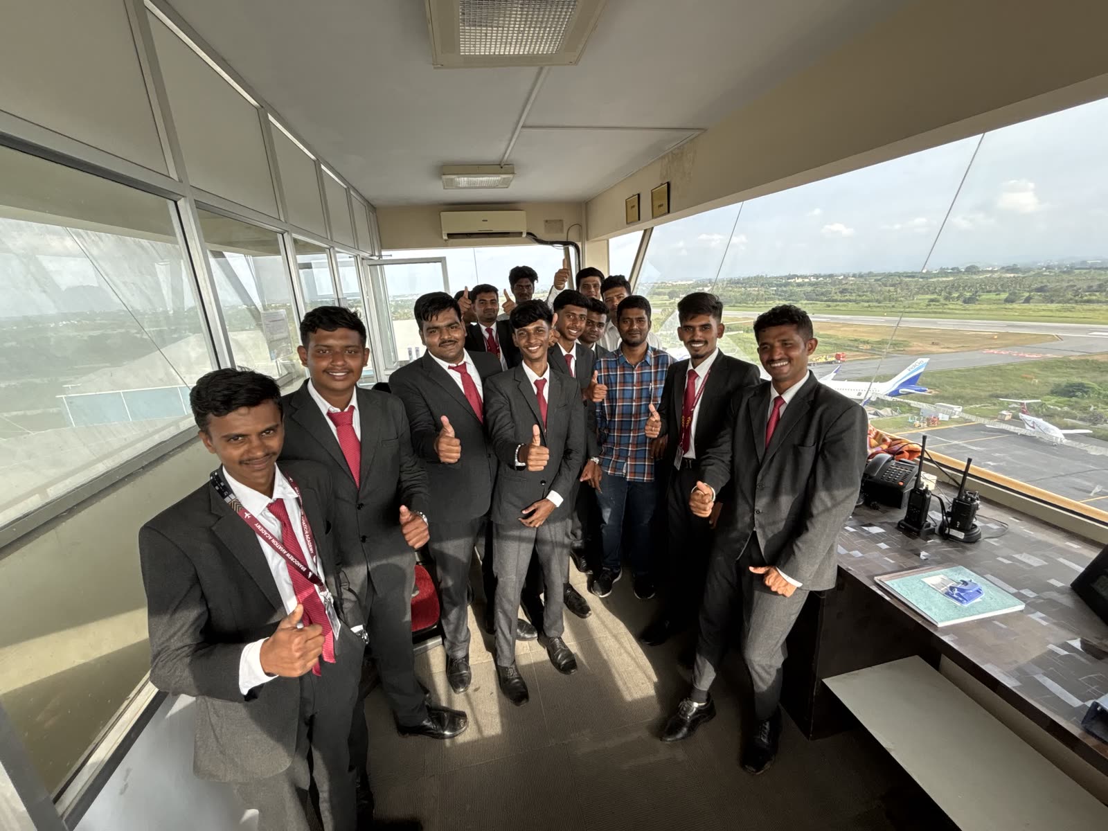 Brandcrew Aviation Academy students during training