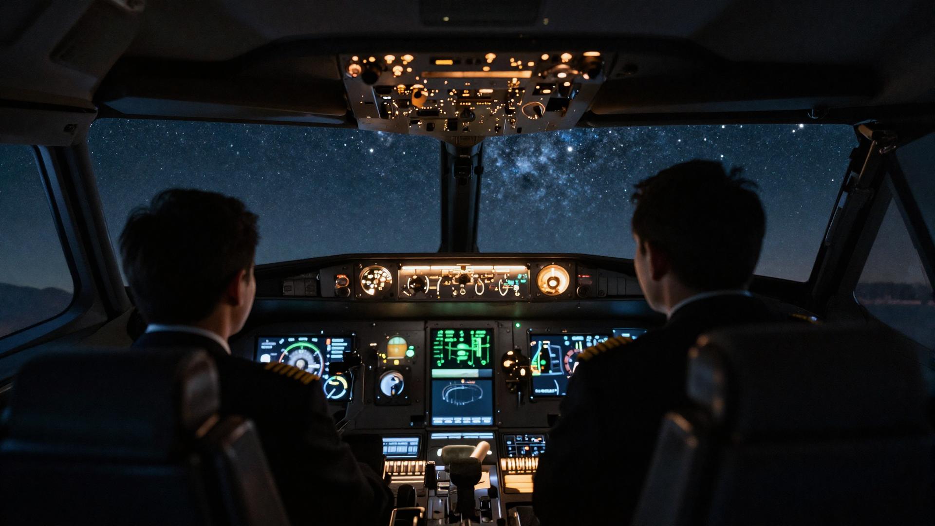 Night sector · flight deck