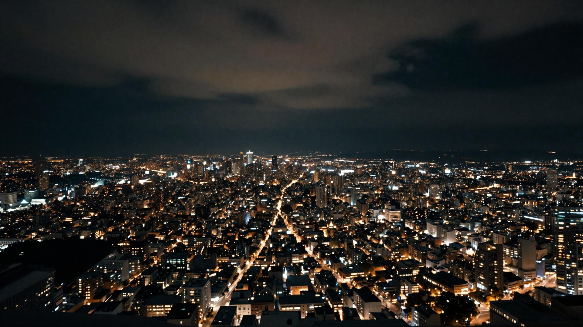 Descent over the city grid