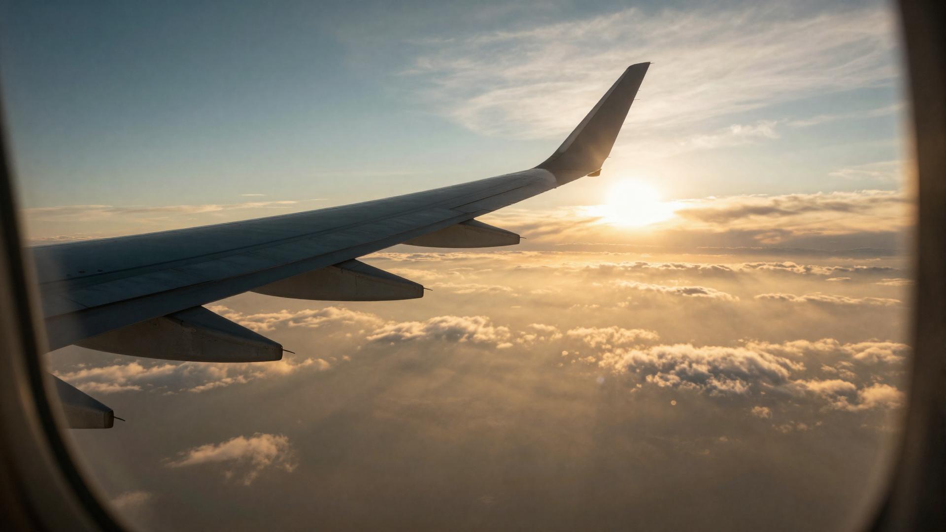 Sunrise at FL360